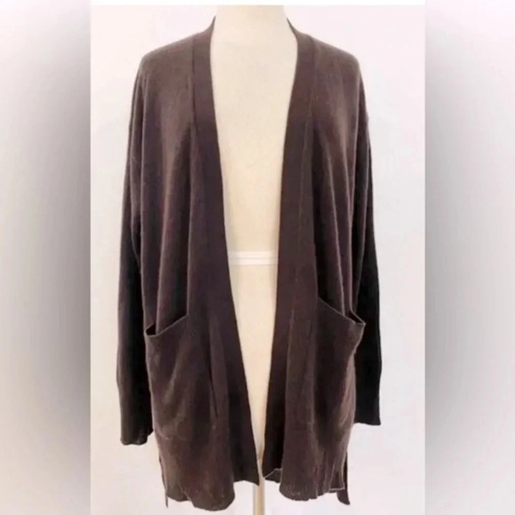 Skull Cashmere 360 Cashmere Long Cardigan Small Brown NWT - Picture 1 of 9